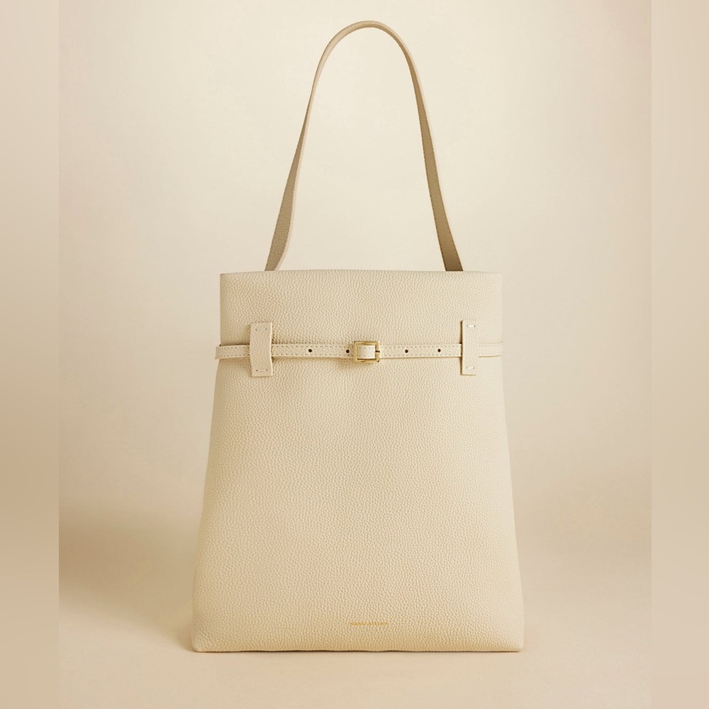 Manu Atelier Tote du Jour in Vanilla Grained